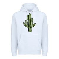 White cactus Premium Hoodie - JahusDesignShop