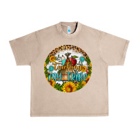 French Oak teaching my tribe round earring Urban Heavy Tee - BundleAndBundleShop