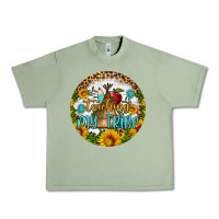 Oil Green teaching my tribe round earring Urban Heavy Tee - BundleAndBundleShop