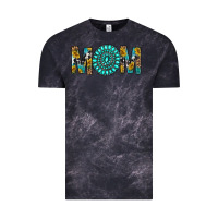 Cloud Black Western Mom With Turquoise Gemstone Vintage Tee - BundleAndBundleShop