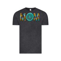 Vintage Black Western Mom With Turquoise Gemstone Vintage Tee - BundleAndBundleShop