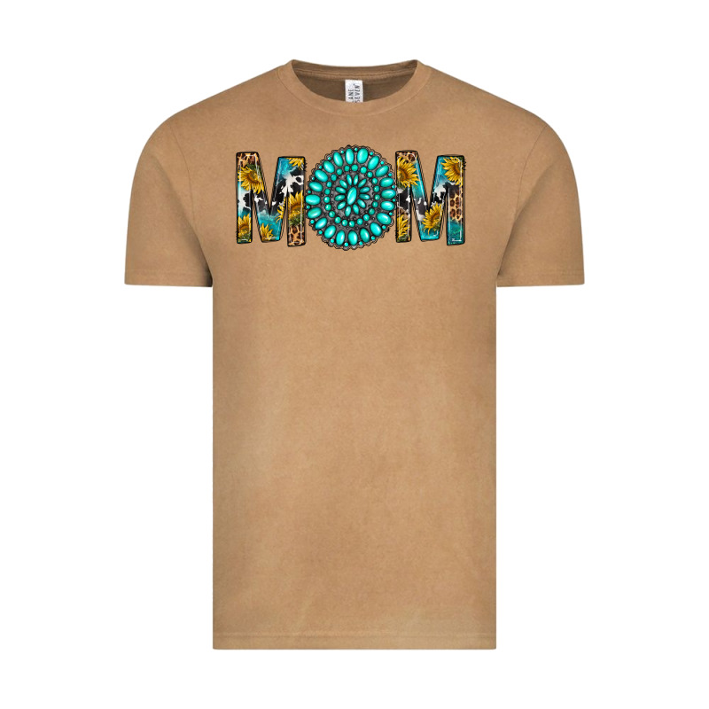 Western Mom With Turquoise Gemstone Vintage Tee by BundleAndBundleShop | Teevron