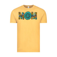 Vintage Mustard Western Mom With Turquoise Gemstone Vintage Tee - BundleAndBundleShop