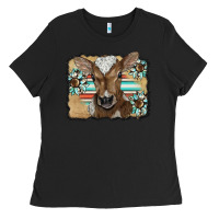 Black western wreath baby calf Ladies Tee - BarkalooDesign