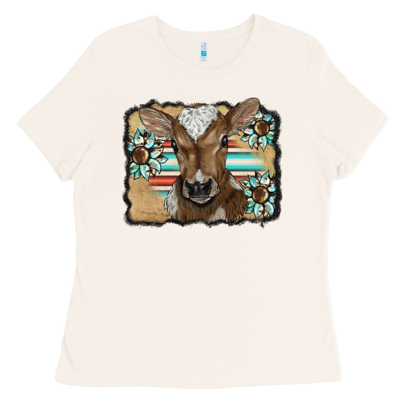 Western Wreath Baby Calf Ladies Tee by BarkalooDesign | Teevron