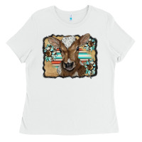 White western wreath baby calf Ladies Tee - BarkalooDesign