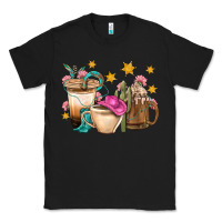 Black Western Cowgirl Coffee Cup Bbs Classic Tee - BundleAndBundleShop
