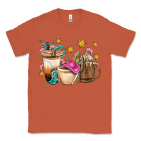 Copper Western Cowgirl Coffee Cup Bbs Classic Tee - BundleAndBundleShop