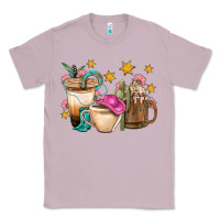 Lilac Western Cowgirl Coffee Cup Bbs Classic Tee - BundleAndBundleShop