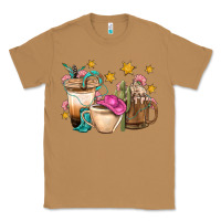 Toasted Coconut Western Cowgirl Coffee Cup Bbs Classic Tee - BundleAndBundleShop