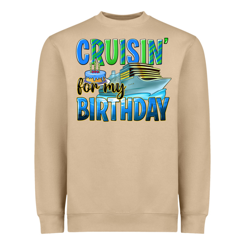 Cruisin' For My Birthday Heavyweight Sweatshirt by texasbilliewilder | Teevron