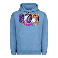 Pigment Pebble Blue boo sheet Urban Hoodie - CowhideDigitalArt