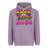 Lavender Free Mom hugs Heavyweight Hoodie - FaDigitalArtStudio