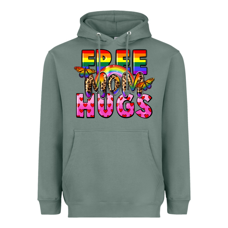 Free Mom Hugs Heavyweight Hoodie by FaDigitalArtStudio | Teevron