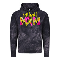 Cloud Black Softball Mom Breast Cancer Vintage Hoodie - BundleAndBundleShop