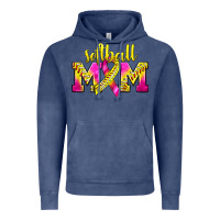 Vintage Denim Softball Mom Breast Cancer Vintage Hoodie - BundleAndBundleShop