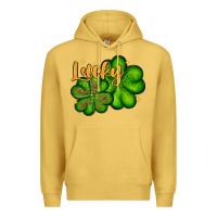 Antique Gold St. Patrick's Lucky and shamrock Premium Hoodie - OliviaCreatesArt