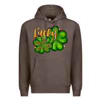 Coffee St. Patrick's Lucky and shamrock Premium Hoodie - OliviaCreatesArt