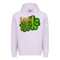 Lilac St. Patrick's Lucky and shamrock Premium Hoodie - OliviaCreatesArt