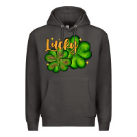 Smoke St. Patrick's Lucky and shamrock Premium Hoodie - OliviaCreatesArt