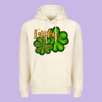 St. Patrick's Lucky And Shamrock Premium Hoodie Designed By Oliviacreatesart