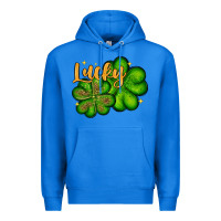 True Royal St. Patrick's Lucky and shamrock Premium Hoodie - OliviaCreatesArt
