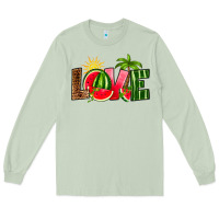 Matcha love watermelon Long Sleeve Tee - RanaPortraitStore