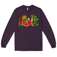 Plum love watermelon Long Sleeve Tee - RanaPortraitStore