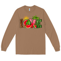 Toasted Coconut love watermelon Long Sleeve Tee - RanaPortraitStore