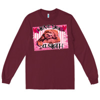 Burgundy Valentine Sloth Long Sleeve Tee - Bettercallsaul