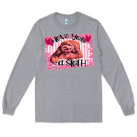 Heather Grey Valentine Sloth Long Sleeve Tee - Bettercallsaul