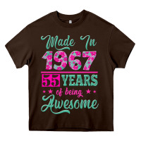 Chocolate Brown made in 1967, 55 years of being awesome Heavy Core Tee - Jasminsmagicworld