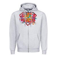 Heather Grey super nurse Zipper Hoodie - CowGirlArtShop