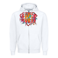 White super nurse Zipper Hoodie - CowGirlArtShop