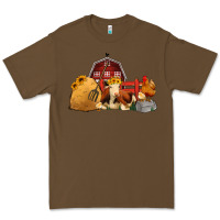 Cacao Red Barn Farm Animals Premium Tee - Jasminsmagicworld