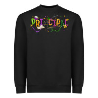 Black mardi gras principal Heavyweight Sweatshirt - texasbilliewilder