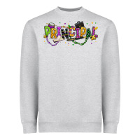 Heather Grey mardi gras principal Heavyweight Sweatshirt - texasbilliewilder