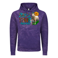 Cloud Purple Small Town Mama With Sheeps Vintage Hoodie - BundleAndBundleShop