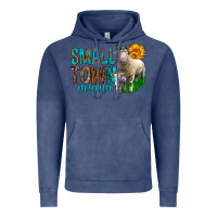 Vintage Denim Small Town Mama With Sheeps Vintage Hoodie - BundleAndBundleShop