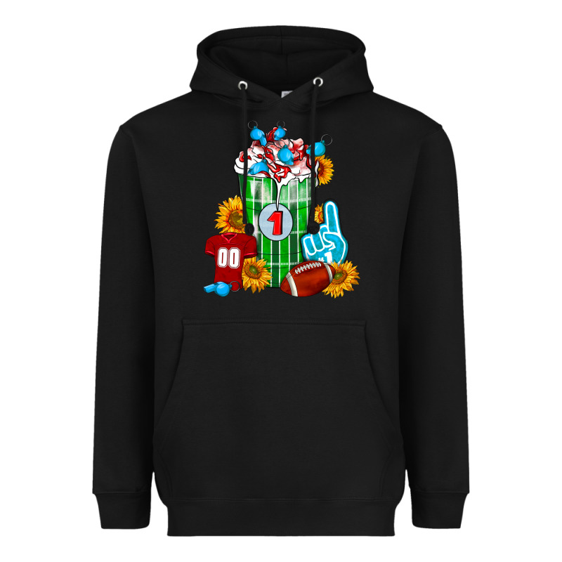 Football Frappe Heavyweight Hoodie by FaDigitalArtStudio | Teevron