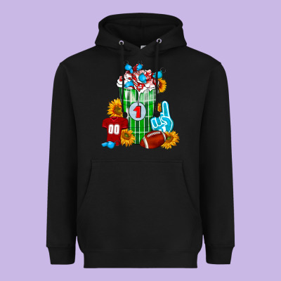 Football Frappe Heavyweight Hoodie Designed By Fadigitalartstudio