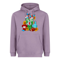 Lavender Football Frappe Heavyweight Hoodie - FaDigitalArtStudio