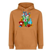 Meerkat Football Frappe Heavyweight Hoodie - FaDigitalArtStudio