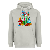 Moon Dust Football Frappe Heavyweight Hoodie - FaDigitalArtStudio