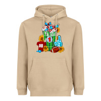 Mushroom Football Frappe Heavyweight Hoodie - FaDigitalArtStudio