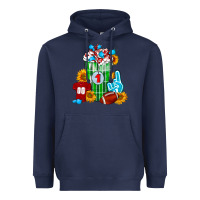 Navy Football Frappe Heavyweight Hoodie - FaDigitalArtStudio