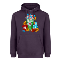 Plum Football Frappe Heavyweight Hoodie - FaDigitalArtStudio