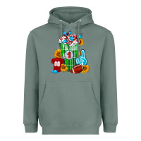 Sage Football Frappe Heavyweight Hoodie - FaDigitalArtStudio