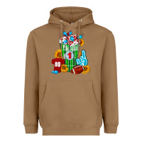Toasted Coconut Football Frappe Heavyweight Hoodie - FaDigitalArtStudio