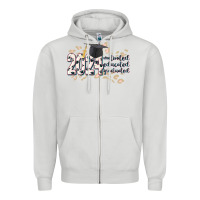Dove Grey 2024 motivated educated graduated Zipper Hoodie - CowGirlArtShop